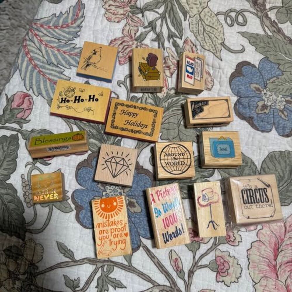Lot of 15 craft stamps